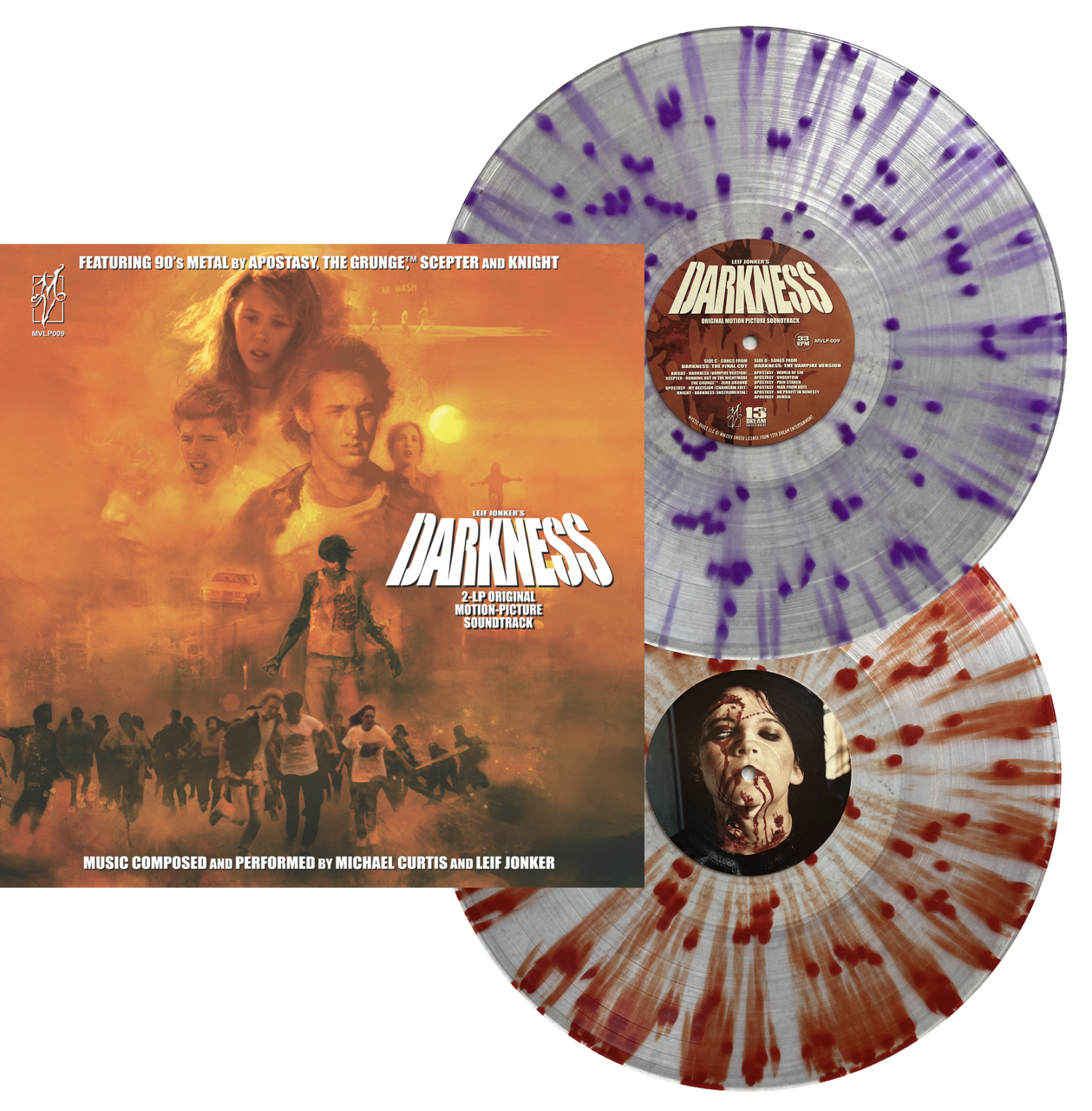 LEIF JONKER'S DARKNESS (1993) ORIGINAL MOTION PICTURE SOUNDTRACK VINYL 2LP