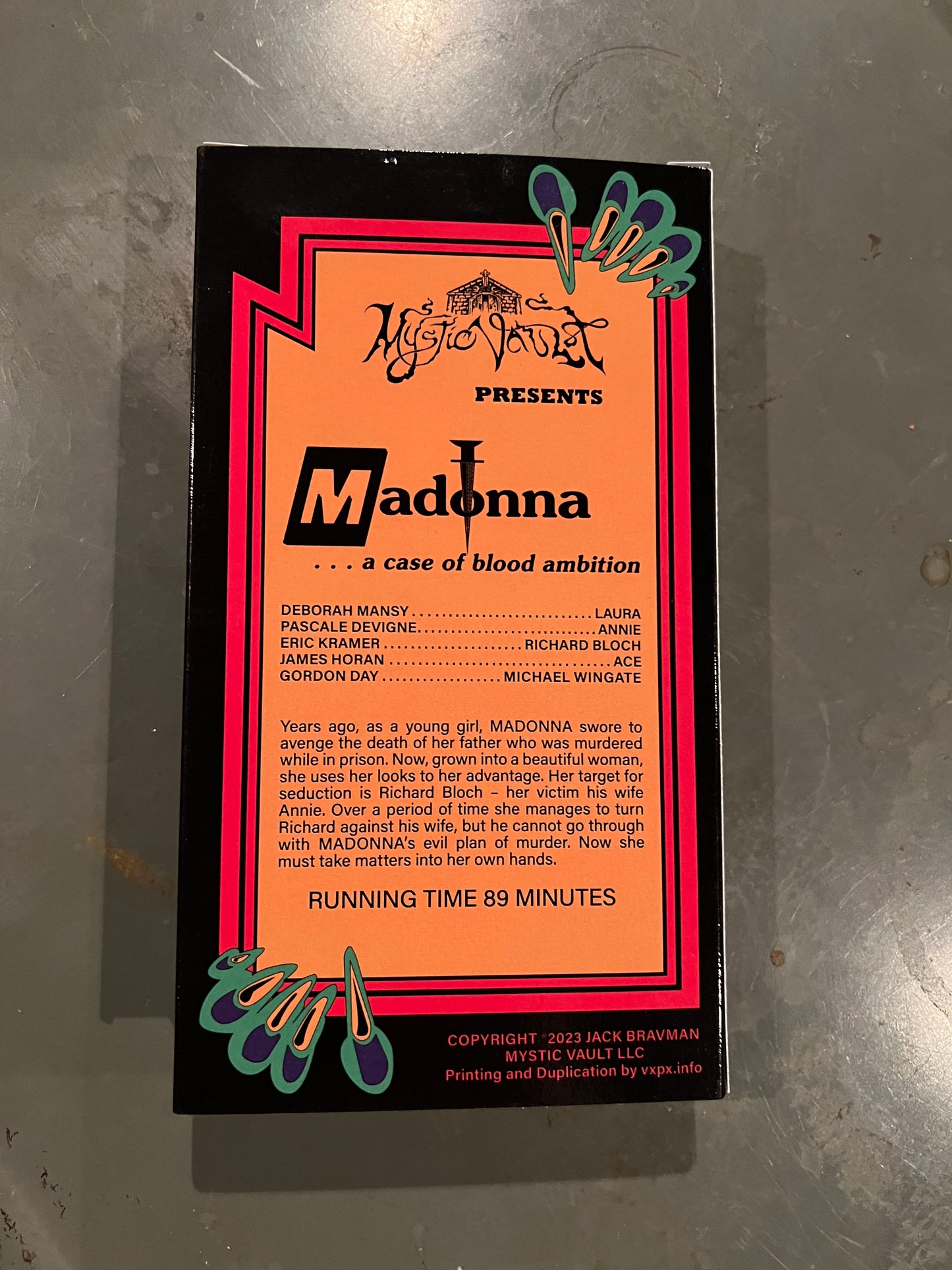 MADONNA: A CASE OF BLOOD AMBITION VHS 1990