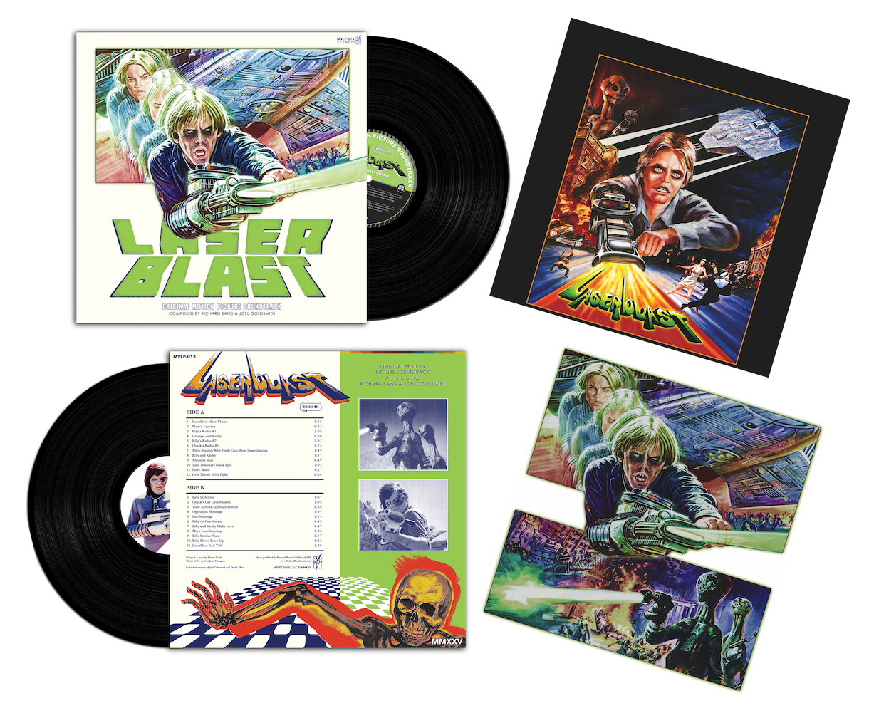 LASERBLAST OST VINYL COMPOSED BY RICHARD BAND AND JOEL GOLDSMITH