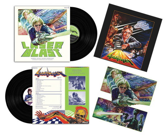 LASERBLAST SOUNDTRACK VINYL LP RICHARD BAND AND JOEL GOLDSMITH.