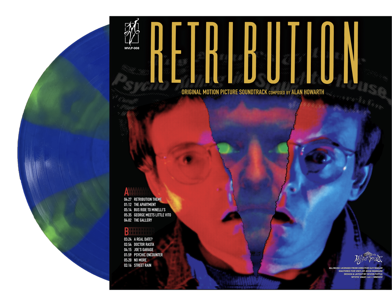 RETRIBUTION (1987) ORIGINAL MOTION PICTURE SOUNDTRACK VINYL ALAN HOWARTH