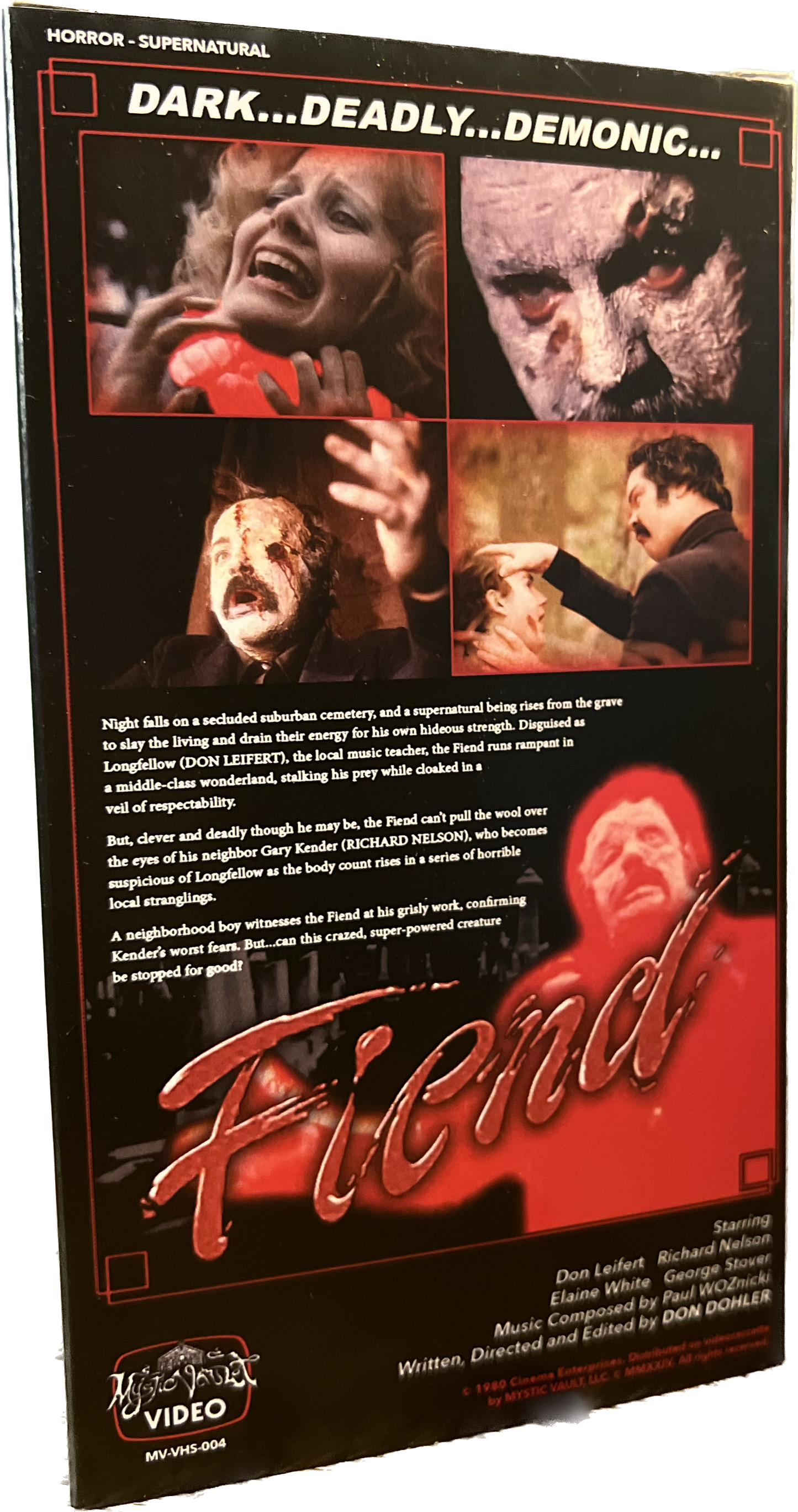 FIEND VHS (1980), A FILM BY DON DOHLER