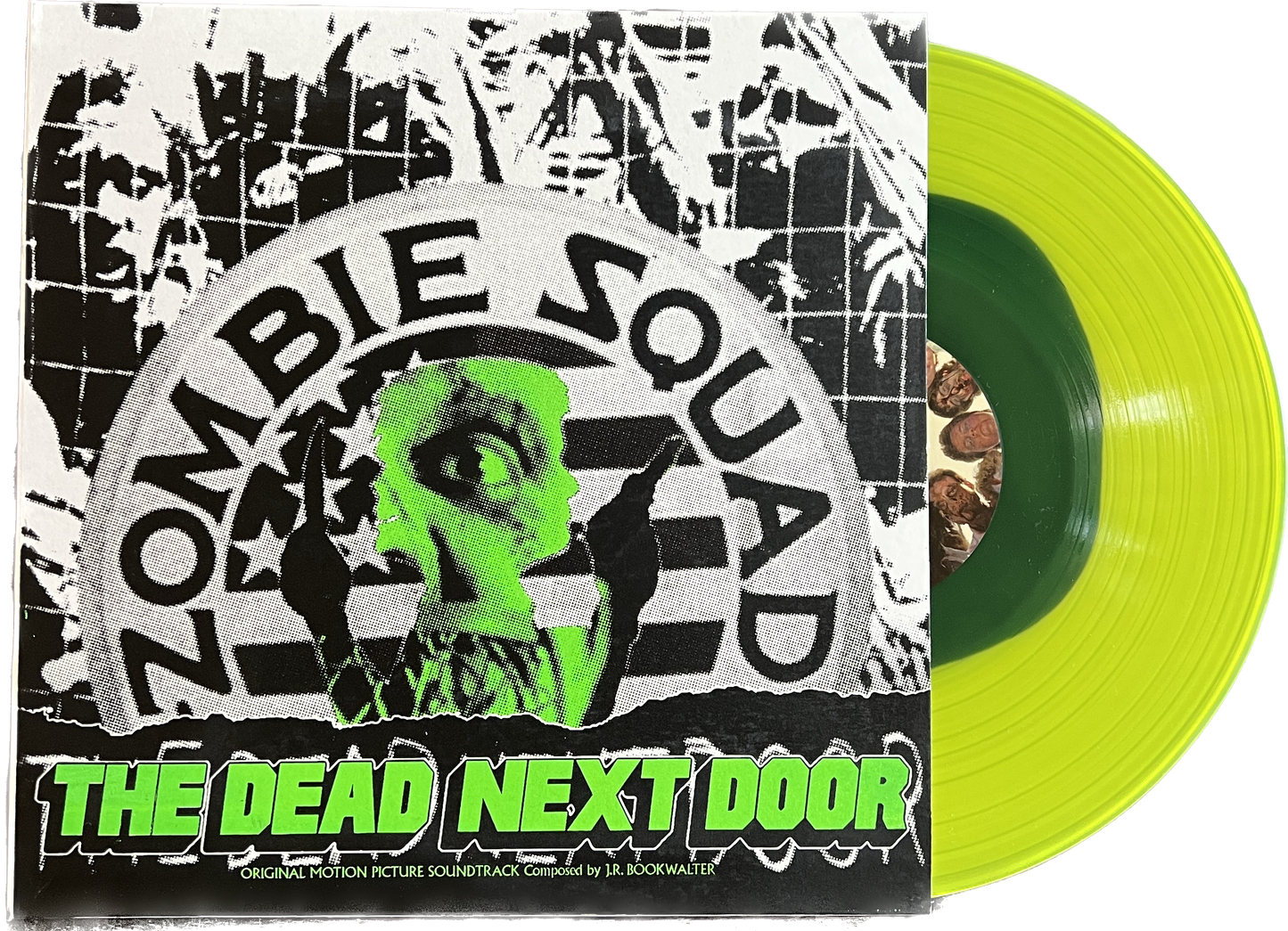THE DEAD NEXT DOOR (1989) OST LP SCREEN PRINTED GREEN GLOWING VARIANT