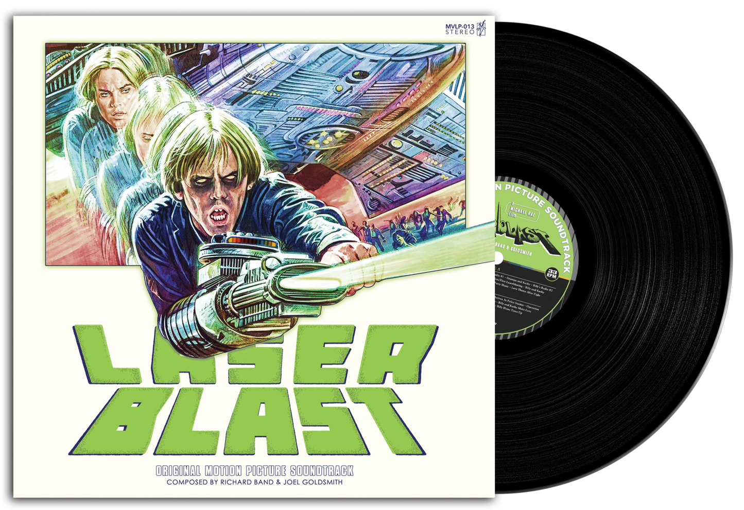 LASERBLAST OST VINYL COMPOSED BY RICHARD BAND AND JOEL GOLDSMITH