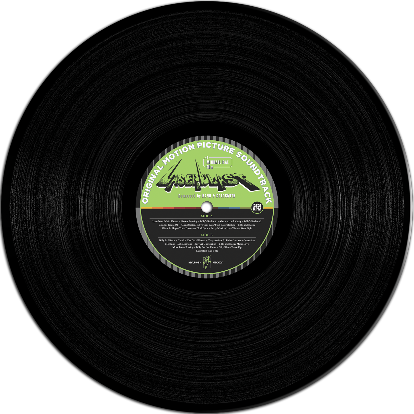 LASERBLAST OST VINYL COMPOSED BY RICHARD BAND AND JOEL GOLDSMITH