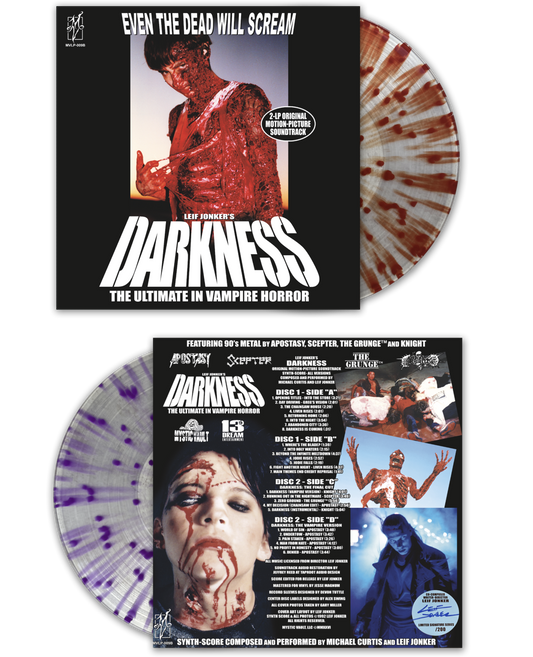 LEIF JONKER'S DARKNESS OST 2XLP 1993 VHS ARTWORK VARIANT