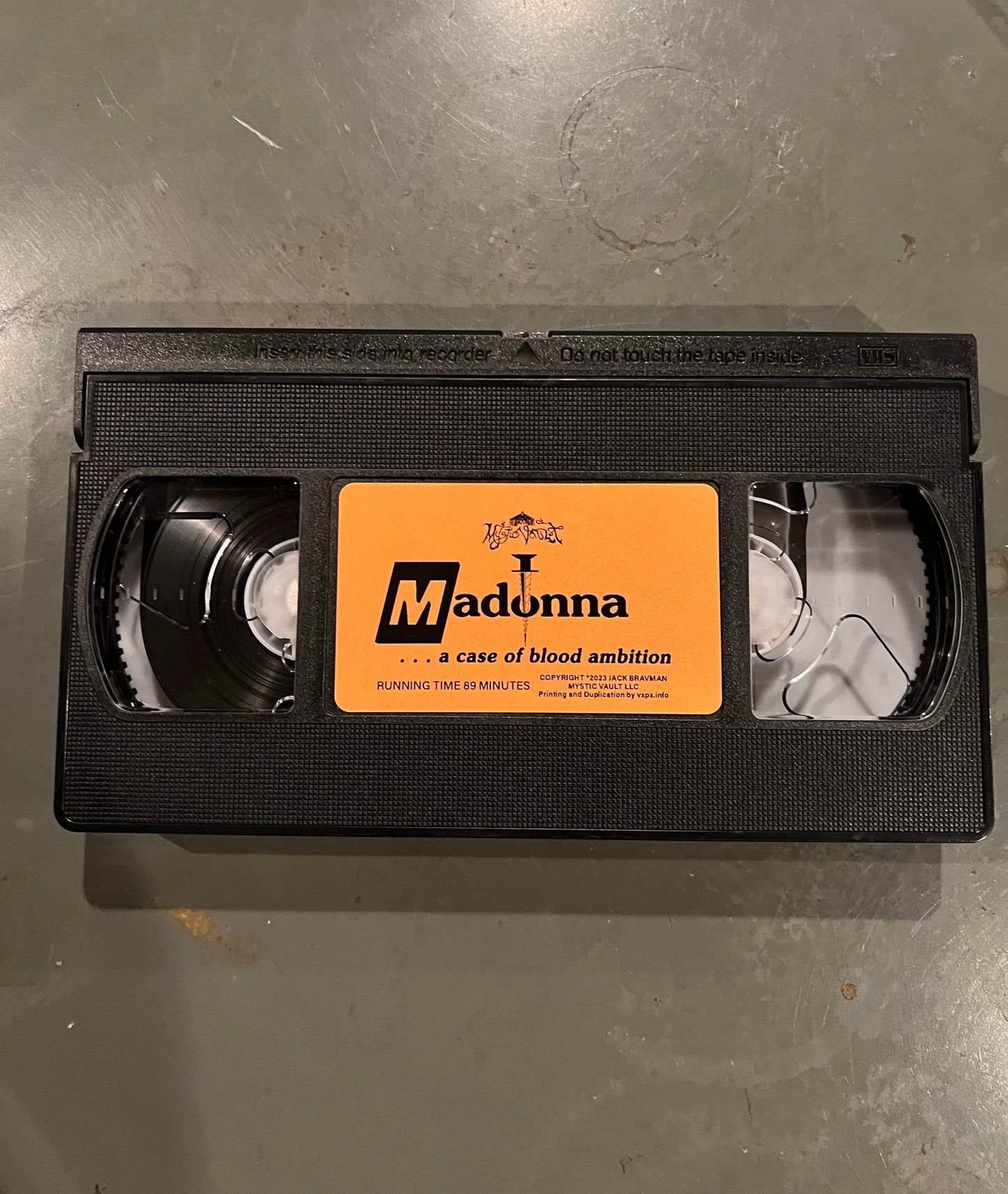 MADONNA: A CASE OF BLOOD AMBITION VHS 1990