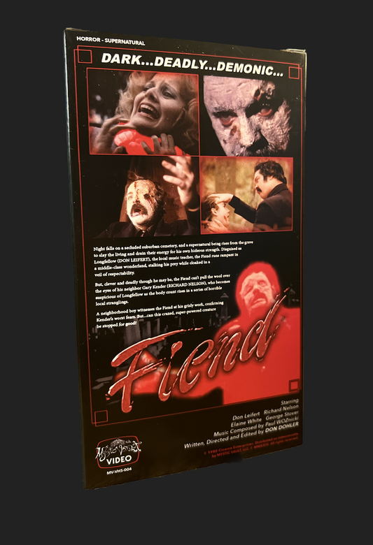 FIEND VHS (1980), A FILM BY DON DOHLER