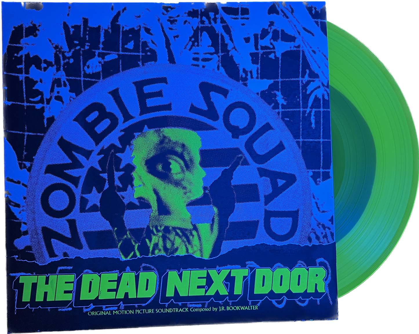 THE DEAD NEXT DOOR (1989) OST LP SCREEN PRINTED GREEN GLOWING VARIANT