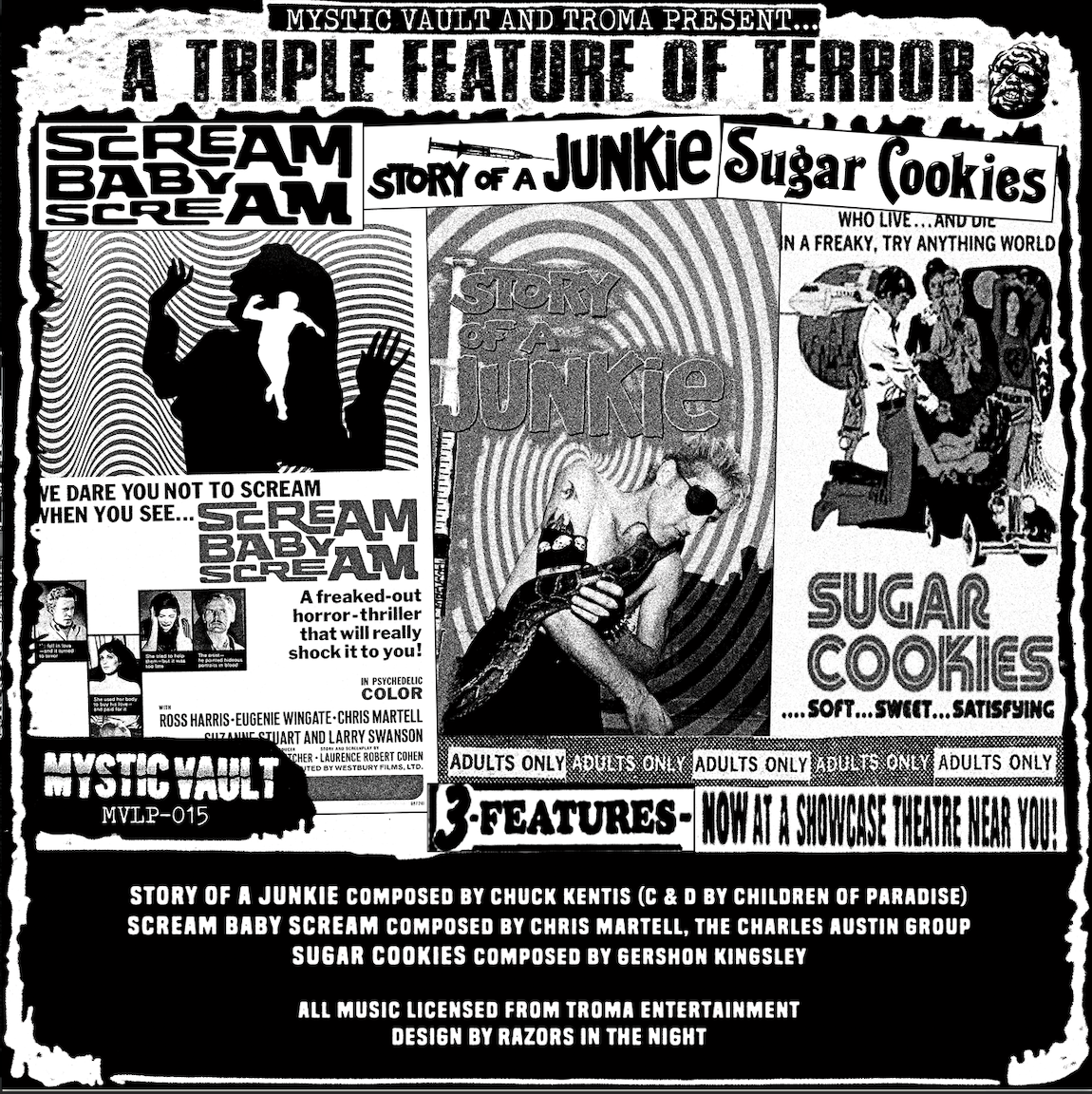 TROMA TRIPLE FEATURE OST 2XLP
