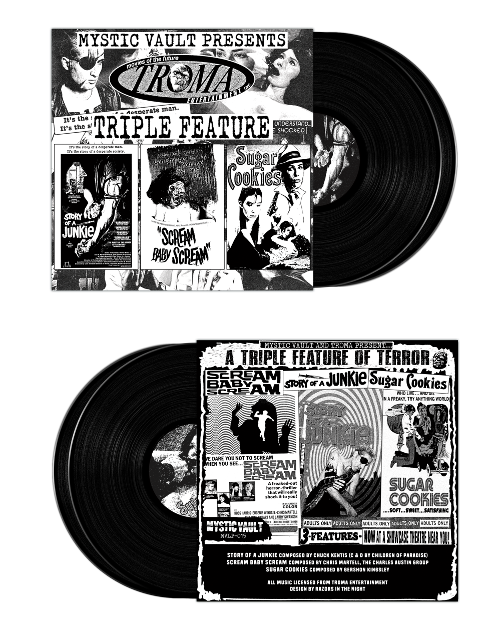 TROMA TRIPLE FEATURE OST - STORY OF A JUNKIE / SCREAM BABY SCREAM / SUGAR COOKIES