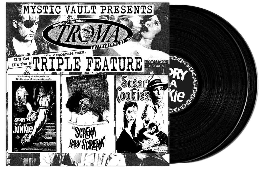 TROMA TRIPLE FEATURE OST 2XLP – MysticVaultStore
