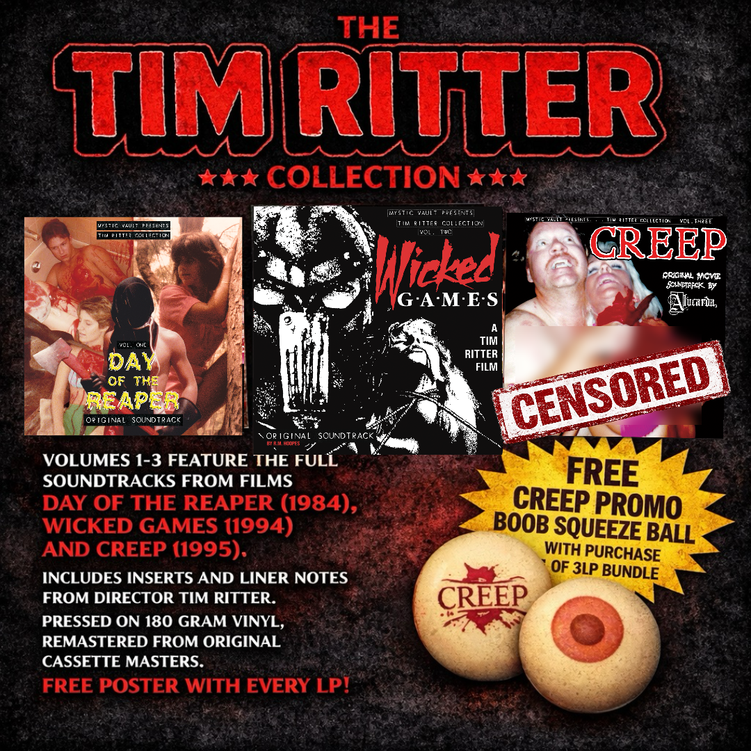 Tim Ritter Collection - 3 Soundtrack Lp bundle!!