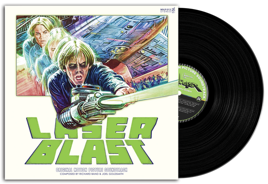 LASERBLAST OST VINYL COMPOSED BY RICHARD BAND AND JOEL GOLDSMITH